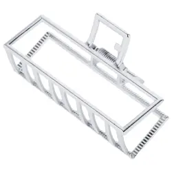 Soho - Pinza Para El Pelo Niba Square De Metal Grande Pinzas y horquillas 1 pieces Plata female