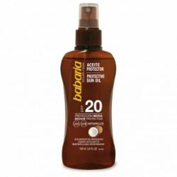 Babaria Aceite Protector SPF 20 Protección Media, 100 ml