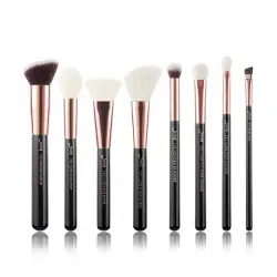 Jessup Beauty - Set de brochas 8 piezas - T159: Black/Rose Gold