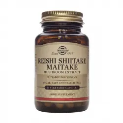 Reishi shiitake maitake cápsulas vegetales