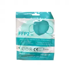 Varios - Mascarilla protectora desechable FFP2 - Verde Agua