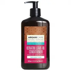 Arganicare  Acondicionador sin Aclarado para Cabello Rizado, 400 ml