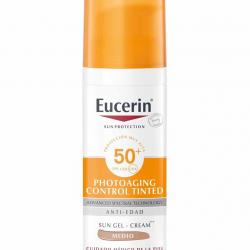 Eucerin® - Fluido Solar Facial Photoaging Control Tinted Antiedad Medio SPF 50+ Eucerin