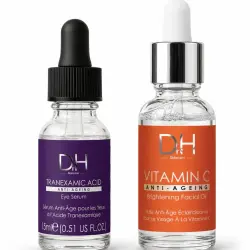 Kit antiedad e iluminador para rostro y ojos Dr H 700 65 ml