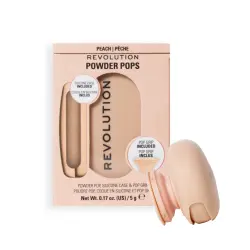 Makeup Revolution - Polvos compactos + Agarre adhesivo para el móvil Powder Pops - Peach