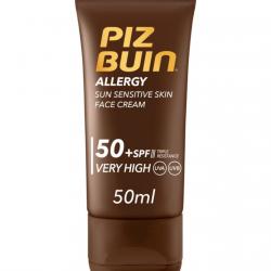 Piz Buin - Crema Solar Protectora Facial Allergy SPF50+