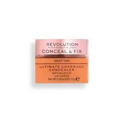 Revolution - Corrector Ultimate Coverage Conceal & Fix - Deep Tan