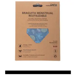 Braguita Menstrual absorción super #azul talla Xs
