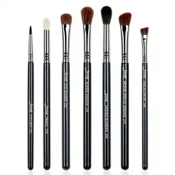 Jessup Beauty - Set de Pinceles 7 piezas - T122: Black/Silver