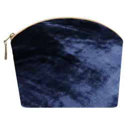 LAVENDER MAKE UP BAG NAVY SILK VELVET Bolso de Cosméticos LAVENDER MAKE UP BAG NAVY SILK VELVET