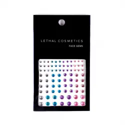 Lethal Cosmetics - Joyas adhesivas para rostro Face Gems - Colorful