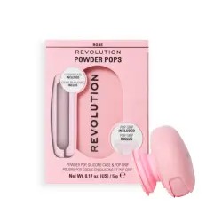 Makeup Revolution - Polvos compactos + Agarre adhesivo para el móvil Powder Pops - Rose