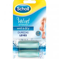 Scholl - Recambio Para Lima Recargable Wet & Dry Durezas Leves Velvet Smooth