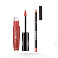 Stay Matte Lipstick + Lipliner Lasting Finish 723