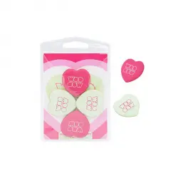 Colourful Heart Puffs Esponjas de Maquillaje 4 gr