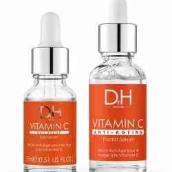 Dúo de sérums iluminadores antiedad con vitamina c Dr H 700 45 ml