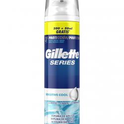 Gillette - Espuma De Afeitar Series Sensitive Cool Con Mentol