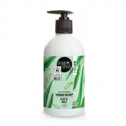 Organic Shop - Jabón de manos suavizante - Aloe orgánico y Leche