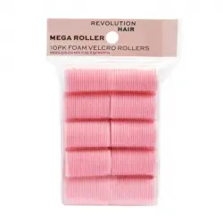 Revolution Haircare - Set de 10 rulos de velcro Mega Pink Rollers