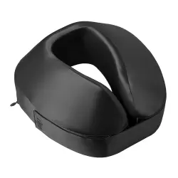 Almohada De Viaje De Seda Pura Jet Setter Slip negro