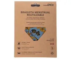 Braguita Menstrual absorción super #flores amarillas talla Xs