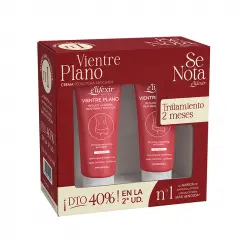 Pack Ahorro Vientre Plano Crema Reductora Abdomen 2x200 Ml