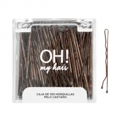 Oh My Hair Caja 100 Horquillas Pelo Castaño
