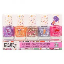 Create It! Set Esmaltes de Uñas Confetti