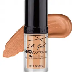 L.A. Girl - Base de Maquillaje Líquida Pro Coverage Illuminating - GLM644: Natural