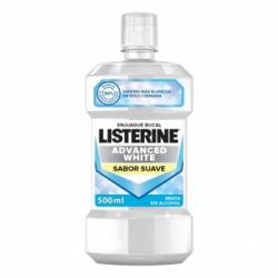 Listerine Listerine Enjuague Bucal Advanced White Sabor Suave Menta , 500 ml
