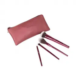 Maiko - Set de 4 brochas Luxury Burgundy