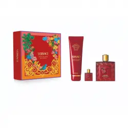 Set Eros Flame Pour Homme Eau De Parfum 100 Ml + Mini + Shower Gel 150 Ml