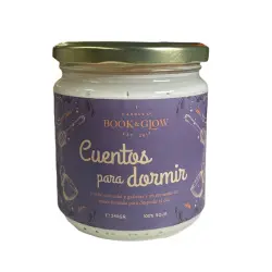 Book and Glow - *Perfect Moments* - Vela de soja vegana - Cuentos para dormir