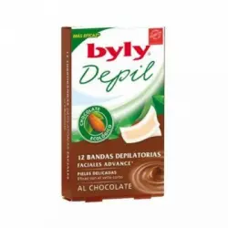 Byly Depilatorio Facial Bandas Chocolate, 12 un