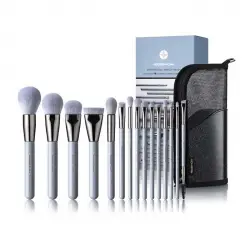 Eigshow - Set 15 brochas de maquillaje Jade Series - Baby Blue