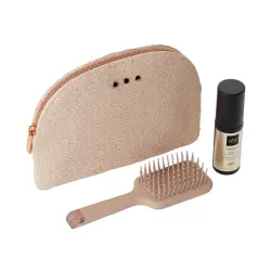Set regalo ghd con neceser, protector y mini cepillo beige cashmere