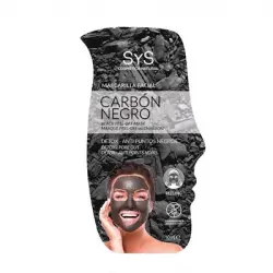 Sys Mascarilla Facial Peeling Carbón Negro, 10 ml