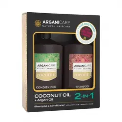 Arganicare  Arganicare Duo Champu y Suavizante Coco, 800 ml