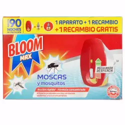 Bloom Max Moscas & Mosquitos apto.eléctrico + 2 recargas 3 u