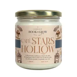 Book and Glow - *Mundos Extraordinarios* - Vela de soja vegana - Café en Stars Hollow