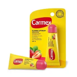 Carmex Tubo de Fresa 1 und Bálsamo de Labios SPF 15