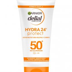 DELIAL - Leche Protectora Rostro Y Cuerpo Hidra 24 Protect FPS 50+ Formato Viaje 50 Ml Garnier