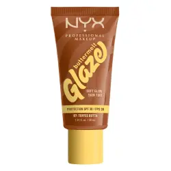 NYX Professional Makeup - Buttermelt Glaze FPS 30 Bases de maquillaje 30 ml 07W - TOFFEE BUTTA