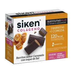 Siken® - 8 Barritas Siken Sustitutivo Colageno Caramelo Siken