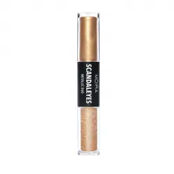 Moira - Sombra de ojos líquida Scandaleyes Metallic Duo - 01: Mambo vs Samba