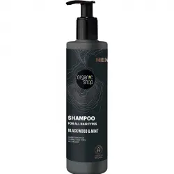 Organic Shop - Champú para todo tipo de cabello hombre - Corteza de roble y menta
