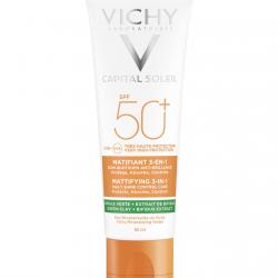 Vichy - Protección Facial Matificante 3 En 1 Capital Soleil 50 Ml