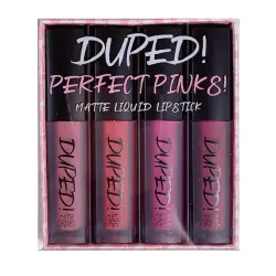 W7 - Set de labiales líquidos mate Duped! - Perfect Pinks!