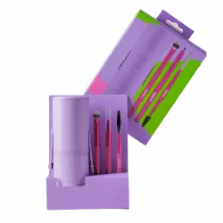 ¡22% DTO! Set de Mini Brochas y Estuche 3/1 On-The-Go