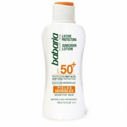 Babaria Leche Protectora Piel Sensible SPF 50, 100 ml